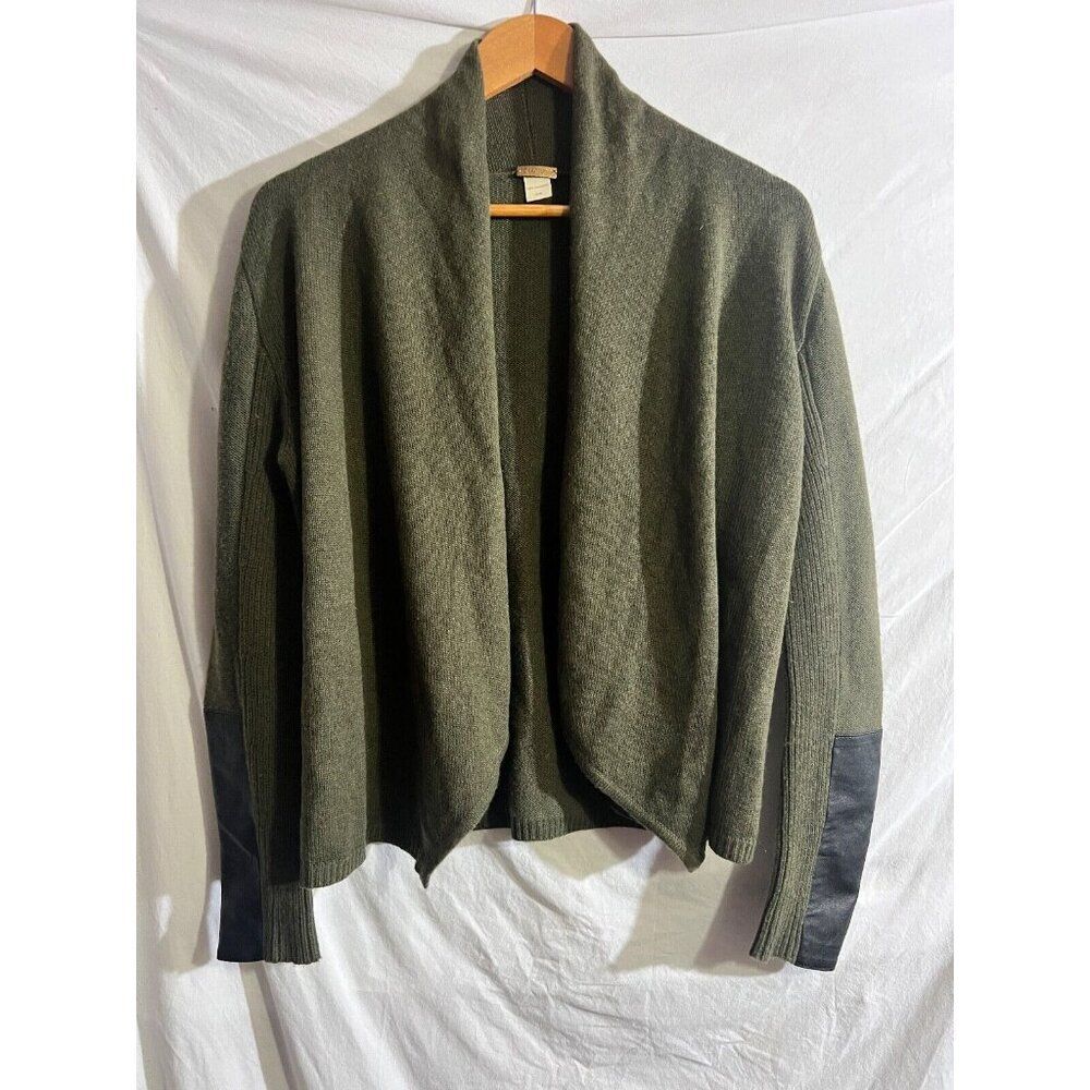 Zoe Couture Olive Cashmere Cardigan  Size S/M Fall  D10